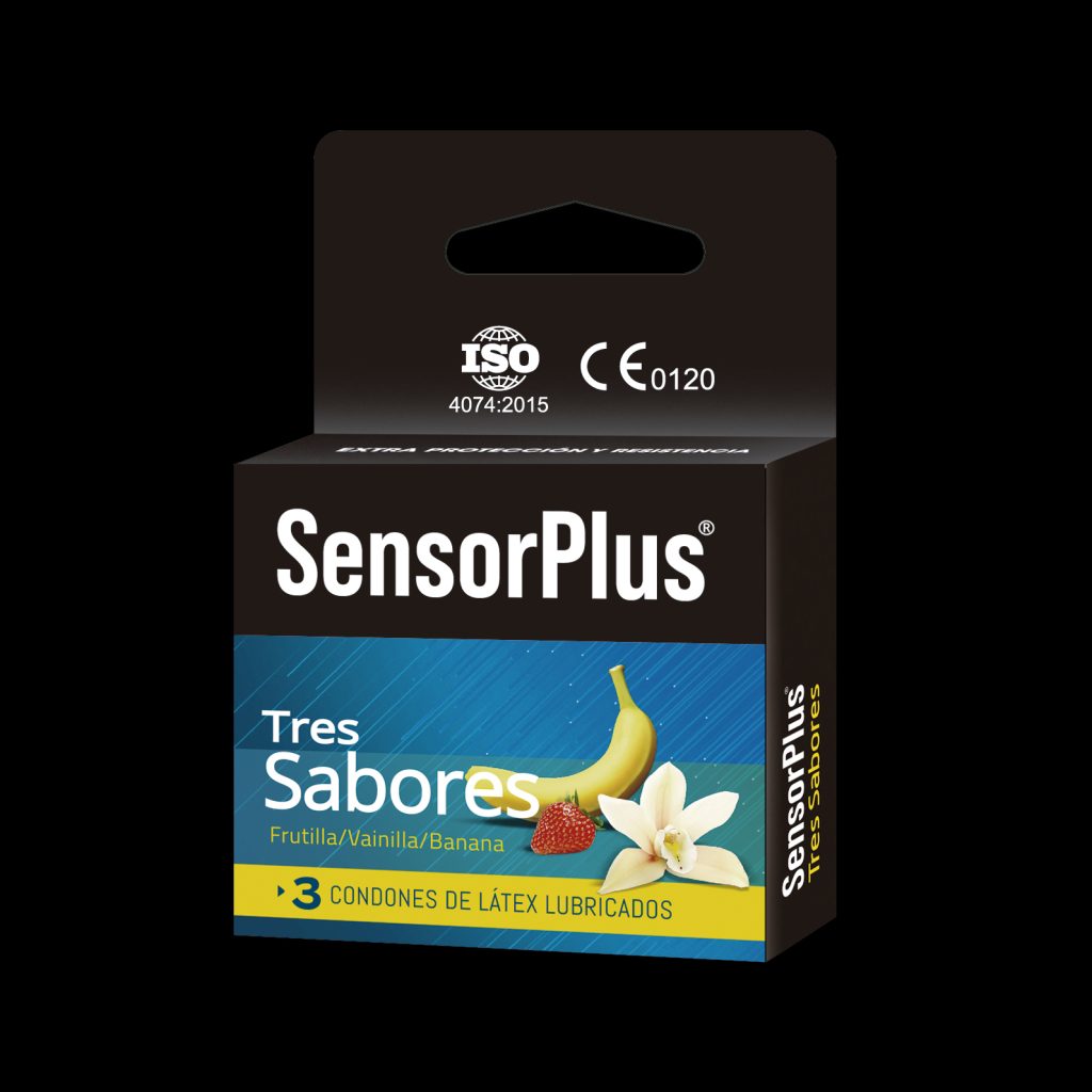 Preservativo Sensor Plus Tres Sabores