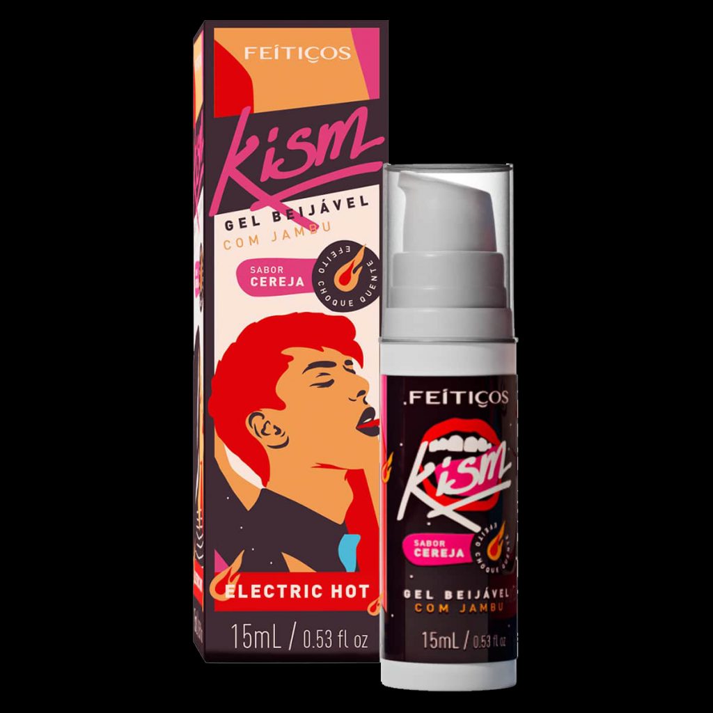 KISM - Gel besable con Jambu - Sabor Cereza - Caliente Eléctrico