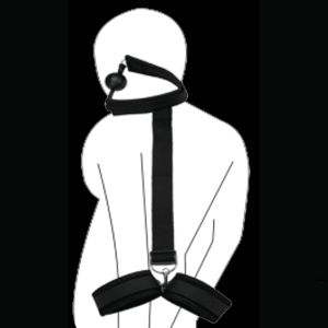 Arnés Sexual Trasero para Manos con Mordaza - Imagen 2