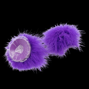 Pezoneras de Plumas Reutilizable Morado - Imagen 2