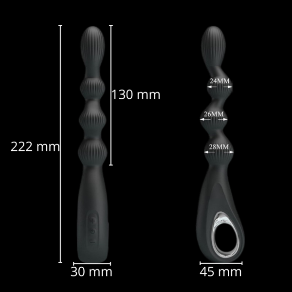 Federer Vibrador Anal Zig Zag Recargable - Imagen 2