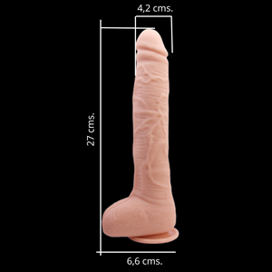 Dick Dildo Realista Super Soft 27 cm - Imagen 3