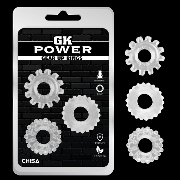 Kit de Anillos Gear Up Rings-Blue GK Power Clear