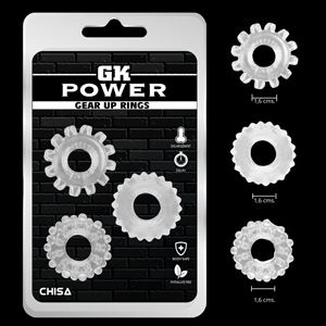 Kit de Anillos Gear Up Rings-Blue GK Power Clear - Imagen 6