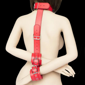 Inmovilizador de Cuello y Muñecas Ecocuero Rojo - Imagen 4