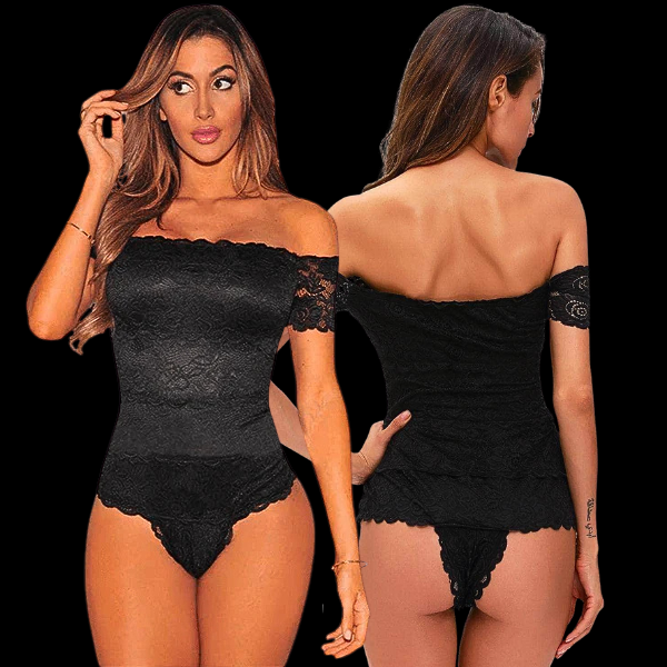 Body Encaje Negro Venus L