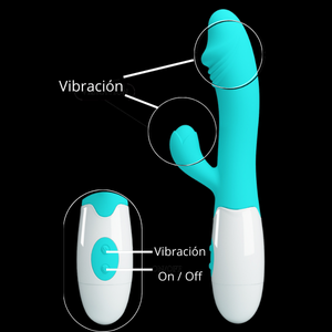 Vibrador y Estimulador Snappy Turquesa - Imagen 3