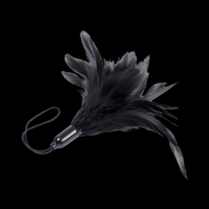Broche de Plumas Negras con Lazo - Imagen 3