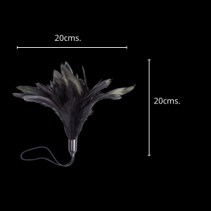 Broche de Plumas Negras con Lazo - Imagen 2