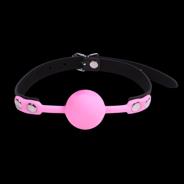Mordaza de Bola Blanda Rosa