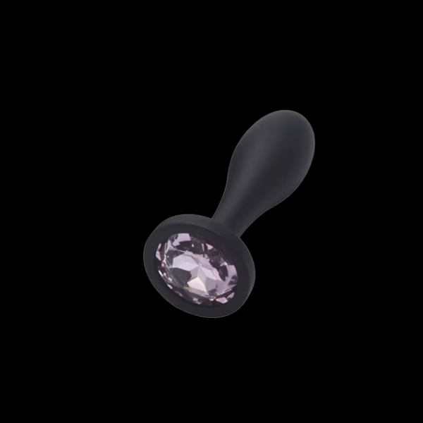 Plug Anal Siliconado "La Gota Negra", Diadema Rosa S