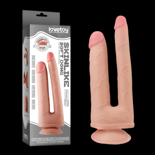 Dildo Doble 21.9 cms y 25 cms.