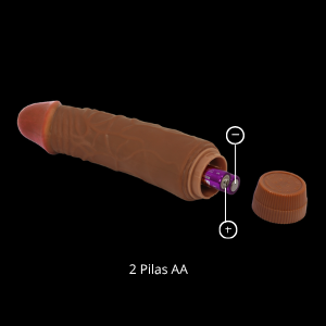 Vibrador Realista Bárbara Jeff Mulato 7,6" - Imagen 2