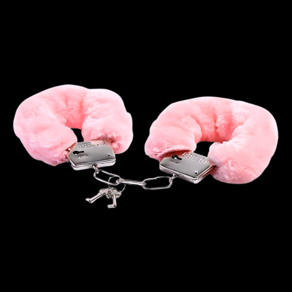 Esposas Metálicas Clásicas con Felpa Rosadas