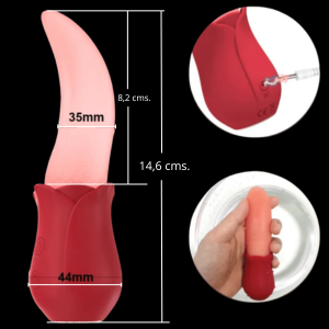 Rosa Vibradora con Lengua LickMe - Imagen 4